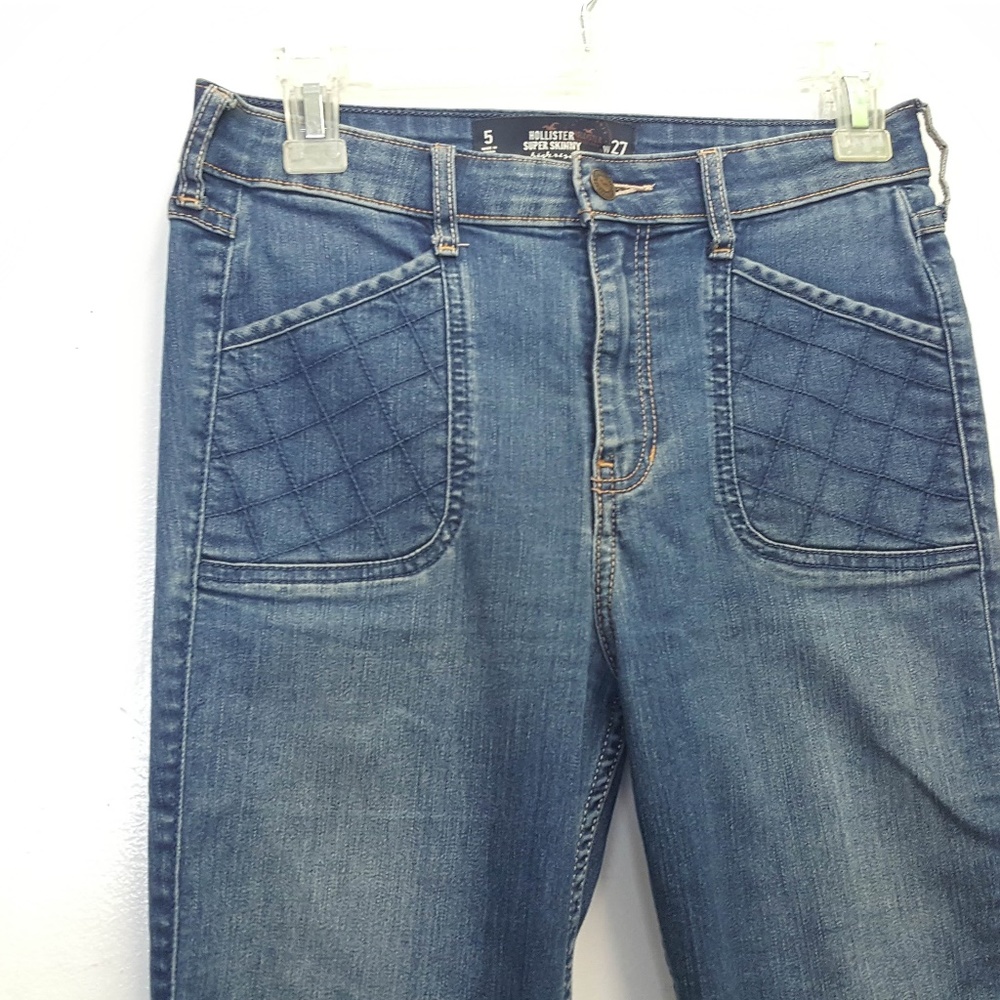 Super Skinny High waisted blue Jeans - Picture 3 of 5